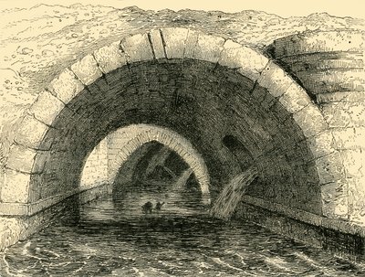 Pozostałości starego mostu Holborn, ok. 1872 r. autorstwa Unbekannt