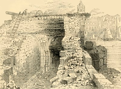 Pozostałości kaplicy św. Tomasza, Old London Bridge, ok. 1872 r. autorstwa Unbekannt