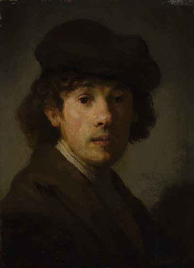 Rembrandt 1606-1669 jako młody człowiek. autorstwa Unbekannt