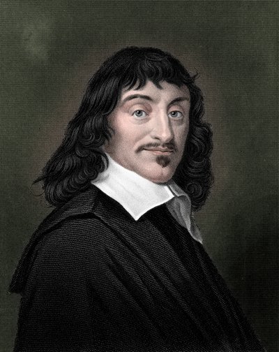 Rene Descartes, francuski filozof i matematyk, 1835 autorstwa Unbekannt