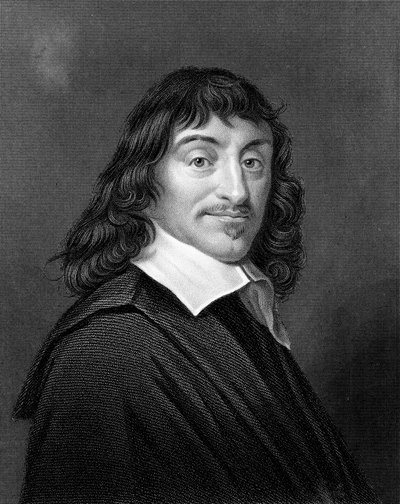Rene Descartes, francuski filozof i matematyk, 1835 autorstwa Unbekannt