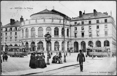 Rennes. Teatr, lata 1900-1910. autorstwa Unbekannt