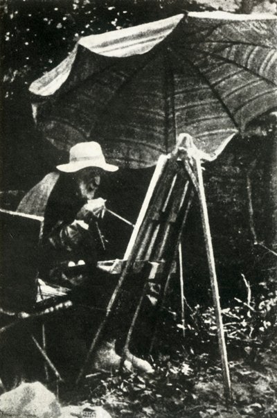 Renoir maluje w plenerze, ok. 1910, 1947. autorstwa Unbekannt