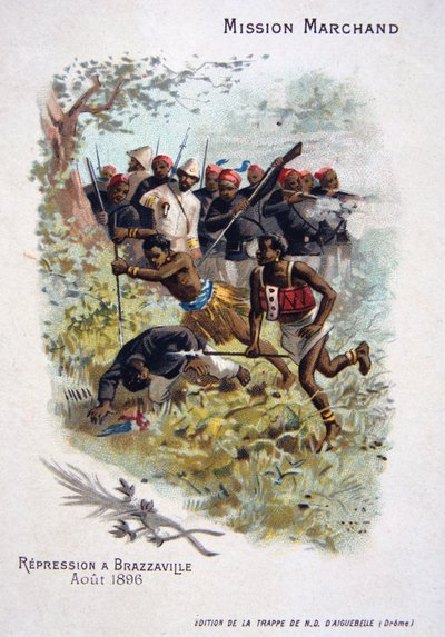 Represje w Brazzaville, sierpień 1896 r. autorstwa Unbekannt