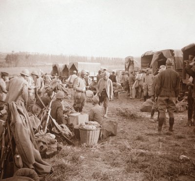 Miejsce odpoczynku, Genicourt, północna Francja, c1914-c1918 autorstwa Unbekannt
