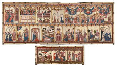 Retable i Frontal Życia Chrystusa i Dziewicy wykonane dla Pedro López de Ayala, 1396. autorstwa Unbekannt