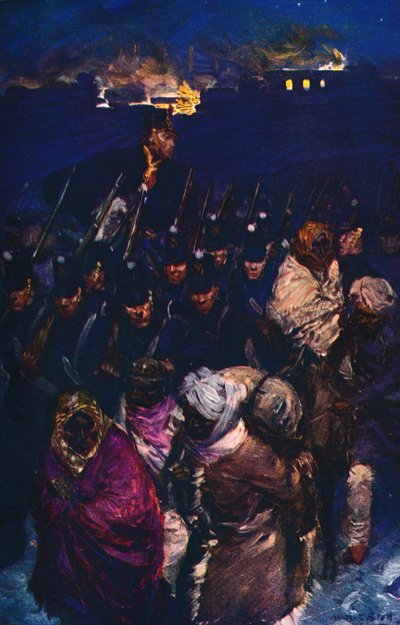 Wycofanie się armii brytyjskiej z Kabulu, c1912 autorstwa Unbekannt