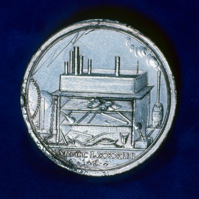 Rewers medalu pamiątkowego dla Josepha Priestleya, angielskiego chemika, 1803 autorstwa Unbekannt