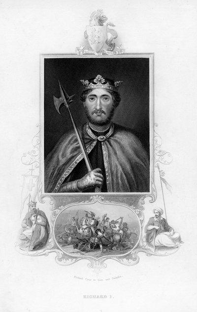 Ryszard I, król Anglii, ok. 1850 autorstwa Unbekannt