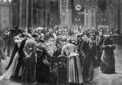 Nic się już nie dzieje, sale hazardowe w Monte Carlo, Monako, 1890 r. autorstwa Unbekannt