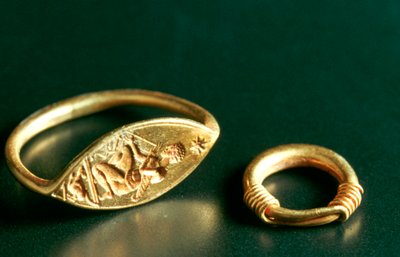 Pierścionek z napisem, biżuteria, Tunezja, III-IV w. autorstwa Unbekannt