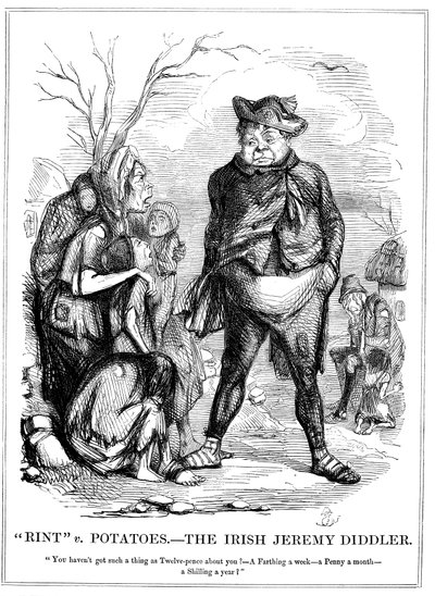 Rint v Potatoes - Irlandzki Jeremy Diddler, 1845 autorstwa Unbekannt
