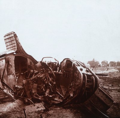 Zgrany czołg otwarty, Szampan, północna Francja, c1914-c1918 autorstwa Unbekannt
