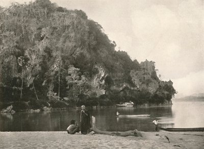 Scena rzeczna - Drugie skalanie, niedaleko Bhamo, 1900. autorstwa Unbekannt