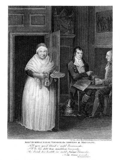 Robert Burns 1759-1796, szkocki poeta, 1805 autorstwa Unbekannt