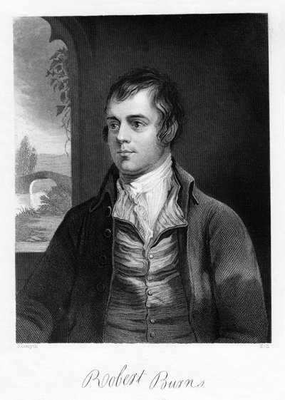 Robert Burns, szkocki poeta, koniec XVIII wieku autorstwa Unbekannt