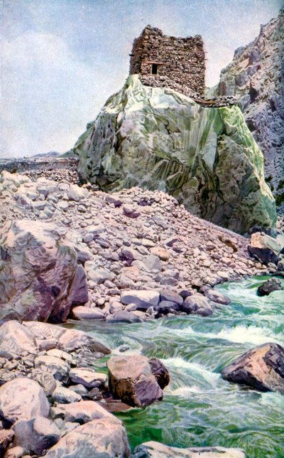 Skalna forteca, granica z Afganistanem, ok. 1924 autorstwa Unbekannt