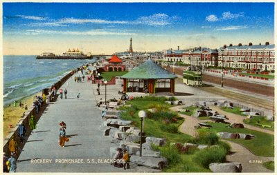 Rockery Promenade, Blackpool, Lancashire, c1940 autorstwa Unbekannt