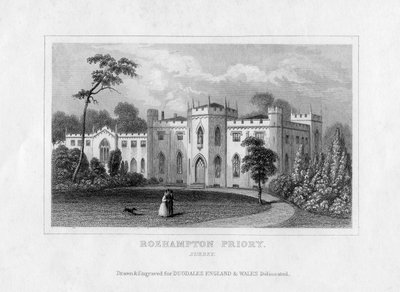 Roehampton Priory, Surrey, połowa XIX wieku autorstwa Unbekannt