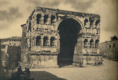 Roma - Łuk Janusa Quadrifrons w Forum Boarium, 1910 autorstwa Unbekannt