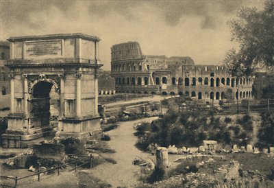Roma - Łuk Tytusa - Koloseum, 1910 autorstwa Unbekannt