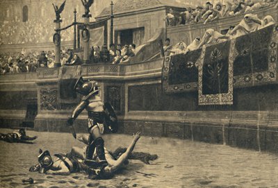 Roma - Koloseum - Kciuki w dół w walce gladiatorów, 1910 autorstwa Unbekannt