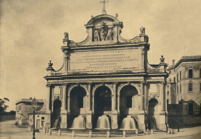 Roma - Fontanna wodociągu Pawła V, wzniesiona według projektów Fontany w 1612, 1910 autorstwa Unbekannt