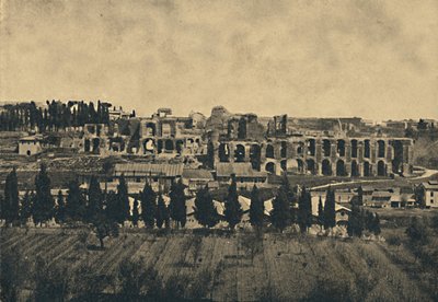 Roma - Wielkie pozostałości podbudów pałacu Septymiusza Sewera, 1910. autorstwa Unbekannt