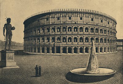 Roma - Wyimaginowana rekonstrukcja Koloseum, 1910 autorstwa Unbekannt