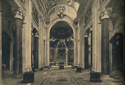 Roma - Wnętrze Bazyliki Świętego Krzyża w Jerozolimie, 1910 autorstwa Unbekannt