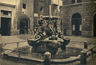 Rzym - Plac Mattei. - Fontanna Żółwi. Landini i Della Porta 1585., 1910 autorstwa Unbekannt