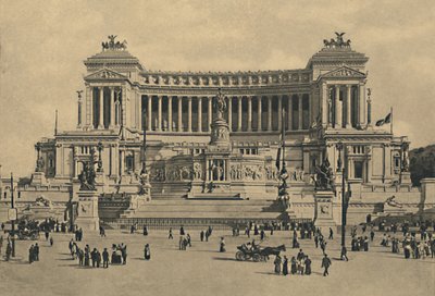 Rzym - Piazza di Venezia. Pomnik Wiktora Emanuela II, 1910. autorstwa Unbekannt
