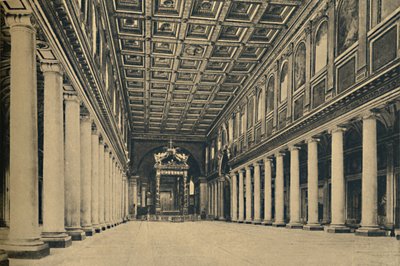Rzym - S. Maria Maggiore. Główny statek, 1910. autorstwa Unbekannt