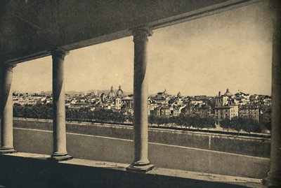 Roma - Widok na miasto z logii Bramantego w zamku św. Anioła, 1910 autorstwa Unbekannt