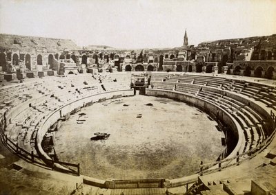 Amfiteatr rzymski, Nimes, Francja, koniec XIX lub początek XX wieku autorstwa Unbekannt
