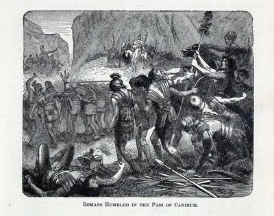 Rzymianie upokorzeni w przełęczy Caudium, 1882 r. autorstwa Unbekannt