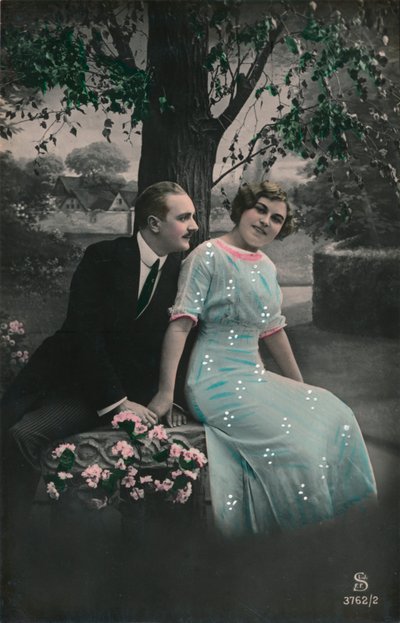 Romantyczna pocztówka, c1910 autorstwa Unbekannt