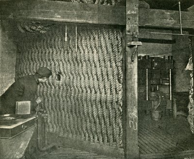 Siatka linowa używana do ochrony podczas naciskania materiałów wybuchowych z bawełny, 1901. autorstwa Unbekannt