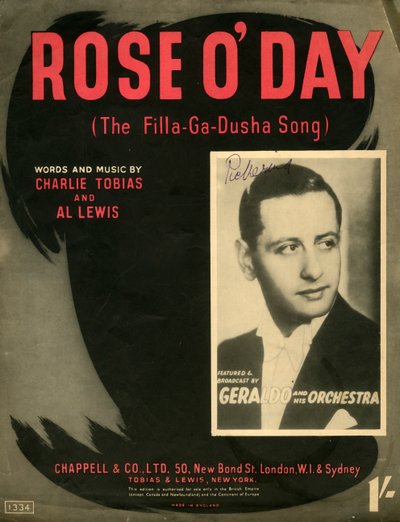 Rose Oday Pieśń Filla-Ga-Dusha, 1941 . autorstwa Unbekannt