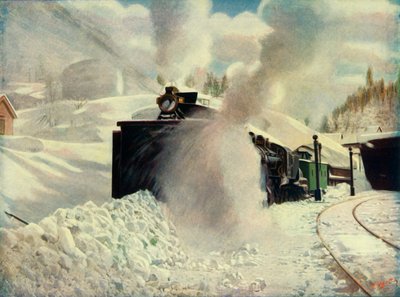 Obrotowy pług śnieżny w Blue Canyon, California Southern Pacific Railway, 1930. autorstwa Unbekannt