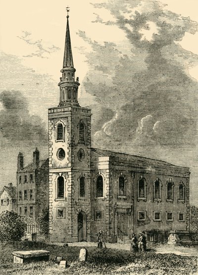 Kościół Rotherhithe, 1750, c1878. autorstwa Unbekannt