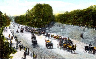 Rotten Row, Hyde Park, Londyn, XX wiek autorstwa Unbekannt