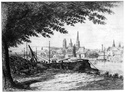 Rouen Zdobycie Cours-la-Reine, c1865-1905 1924 autorstwa Unbekannt