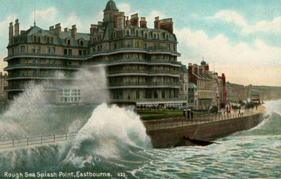 Wzburzone morze, Splash Point, Eastbourne, Sussex, c1912 autorstwa Unbekannt