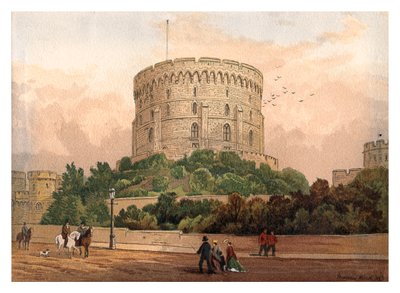 Okrągła Wieża, Windsor, 1880 autorstwa Unbekannt
