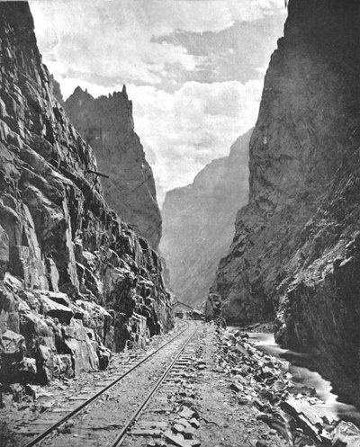 Królewski wąwóz rzeki Arkansas, Kolorado, USA, ok. 1900. autorstwa Unbekannt