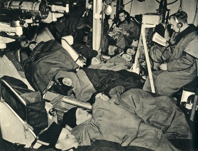 Royal Marines śpiący w kantonie okrętu wojennego, II wojna światowa, c1939-c1943 1944. autorstwa Unbekannt