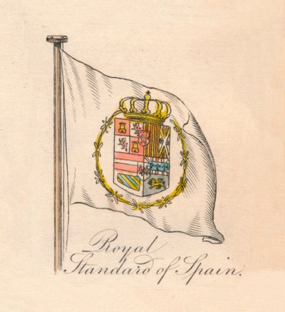 Królewski sztandar Hiszpanii, 1838 autorstwa Unbekannt