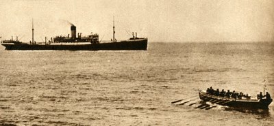 Kuter Królewskiej Marynarki Wojennej zamierzający zbadać dokumenty okrętowe, I wojna światowa, 1914-1918, 1933. autorstwa Unbekannt