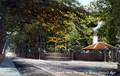 Rozelle Gates, na drodze do Burns Cottage, Ayr, Ayrshire, 1913 autorstwa Unbekannt